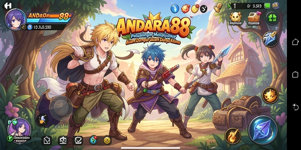 Tampilan screenshot gameplay ANDARA88 yang penuh warna dan seru.