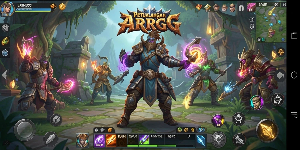 Cuplikan gameplay BAIM303 yang menampilkan pertempuran seru dan grafis menawan.