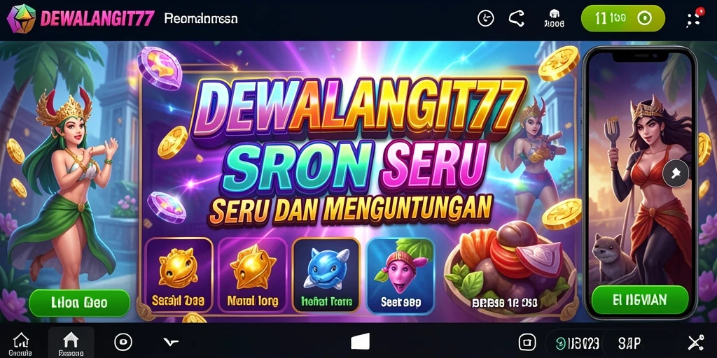 Screenshot utama DEWALANGIT77 menampilkan gameplay Slot yang seru.