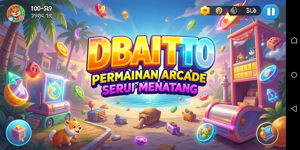 Screenshot gameplay DUBAITOTO yang menampilkan aksi seru permainan Arcade.