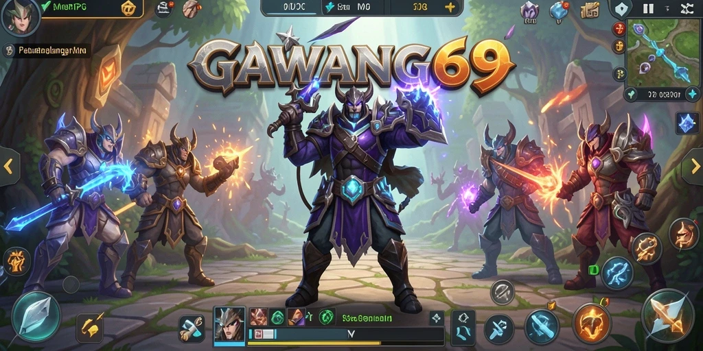 Screenshot GAWANG69 menampilkan aksi seru dalam pertempuran MMORPG.
