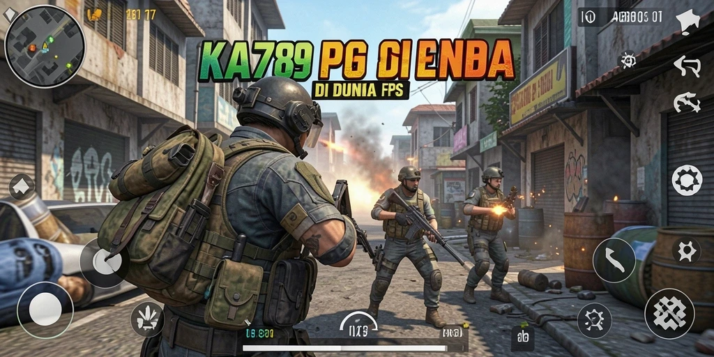 Screenshot KA789 menampilkan aksi tembak-menembak yang mendebarkan.