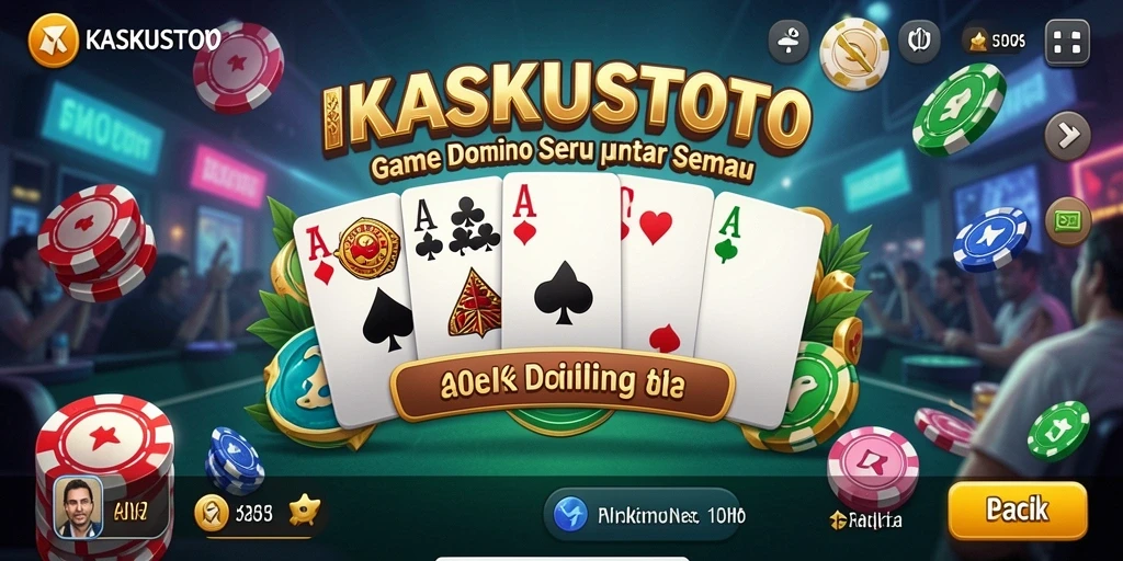 Tampilan menarik dari gameplay Domino di KASKUSTOTO.