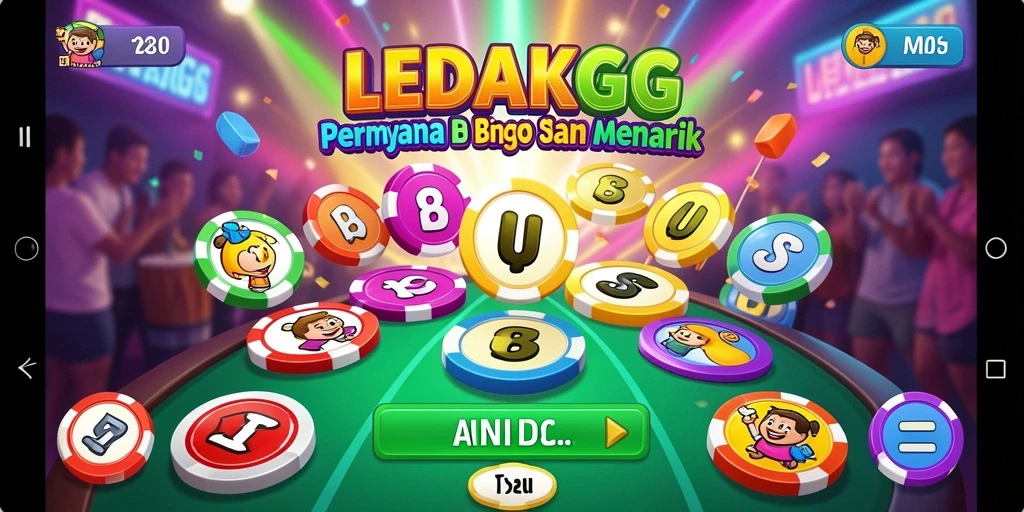 Screenshot LEDAKGG menampilkan gameplay Bingo yang seru dan interaktif.