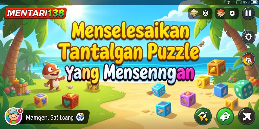 Tampilan gameplay MENTARI138 dengan tantangan puzzle yang menarik.