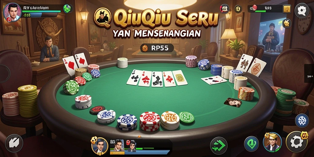 Tampilan menarik dari gameplay QiuQiu di RP55.