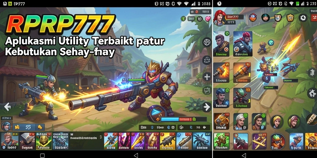 Screenshot dari antarmuka RPRP777 yang menunjukkan fitur utama aplikasi Utility.