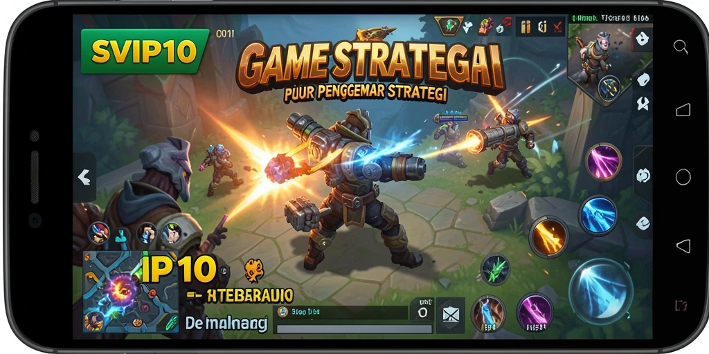 Tangkapan layar dari gameplay SVIP10 yang menunjukkan pertempuran strategis antar pemain.