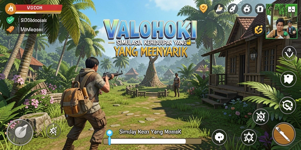 Tangkapan layar utama VALOHOKI menampilkan aksi gameplay simulasi yang menarik.